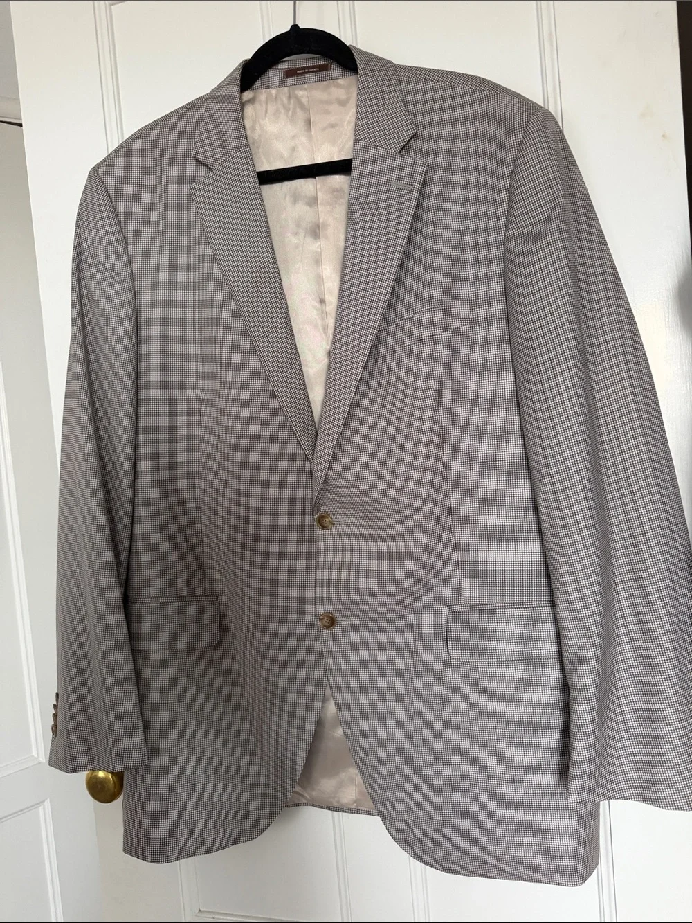 Peter Millar Light Gray Glen Plaid Sport Coat